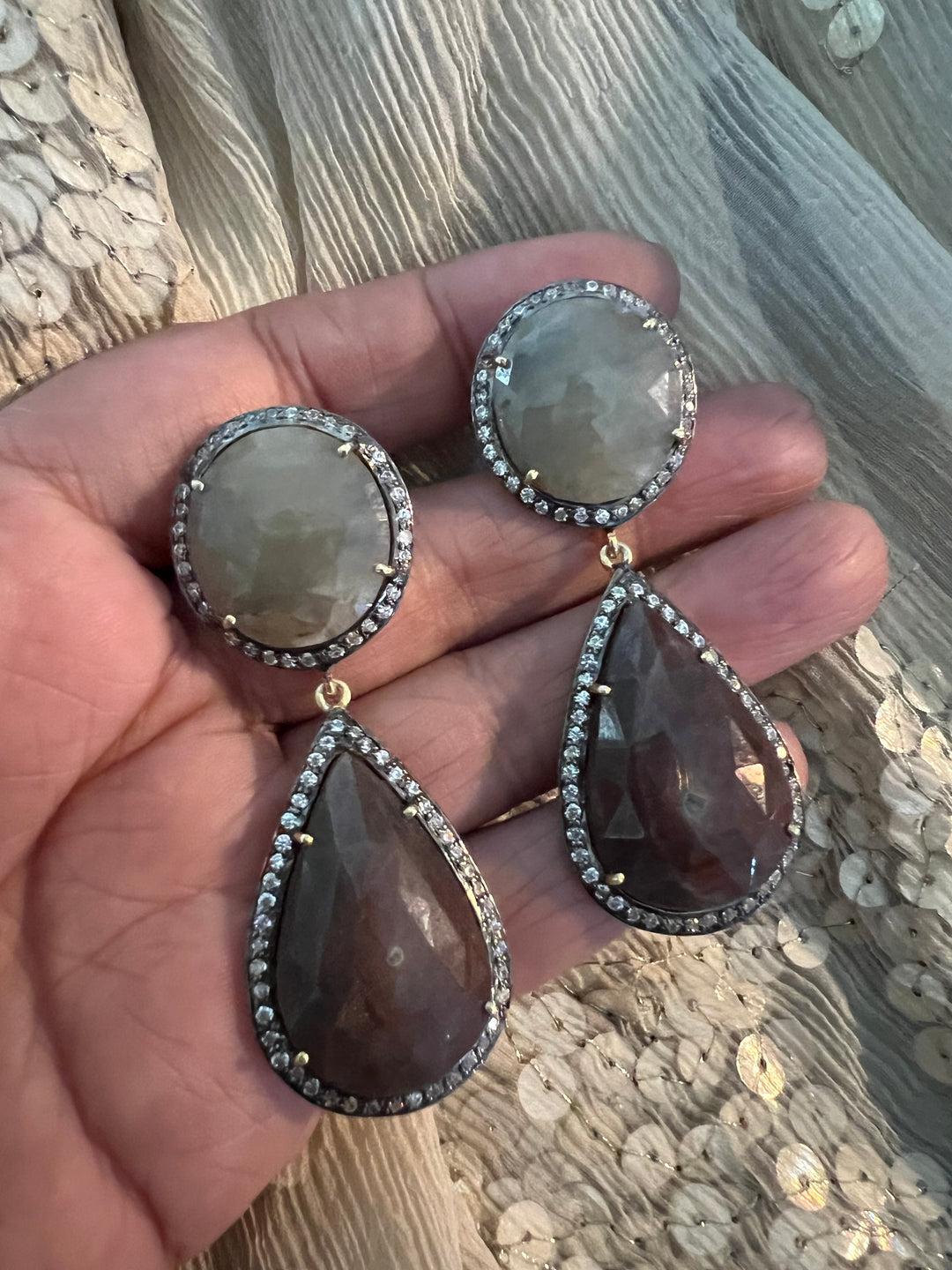 Multi Sapphire Silver Necklace Set - Unmatched Quality and Style