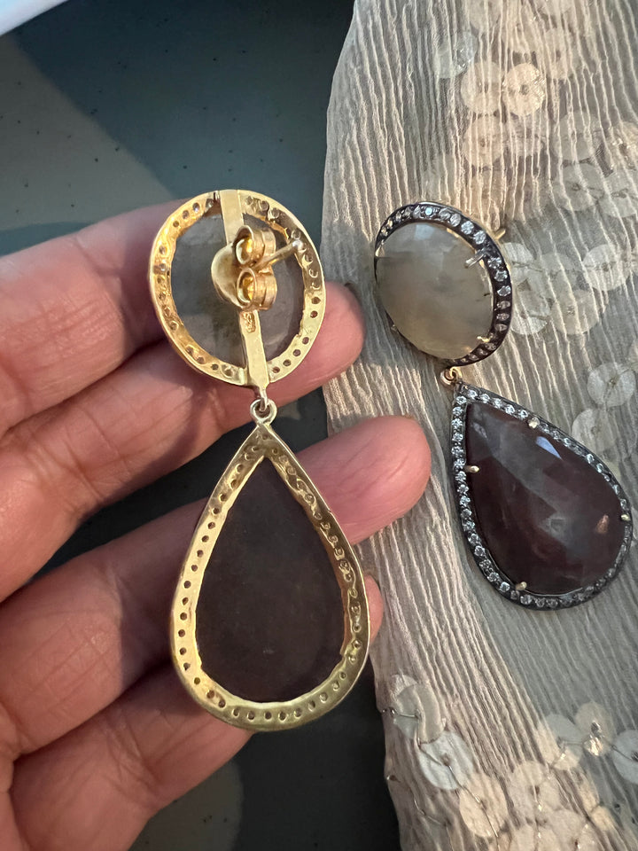 Multi Sapphire Silver Necklace Set - Unmatched Quality and Style