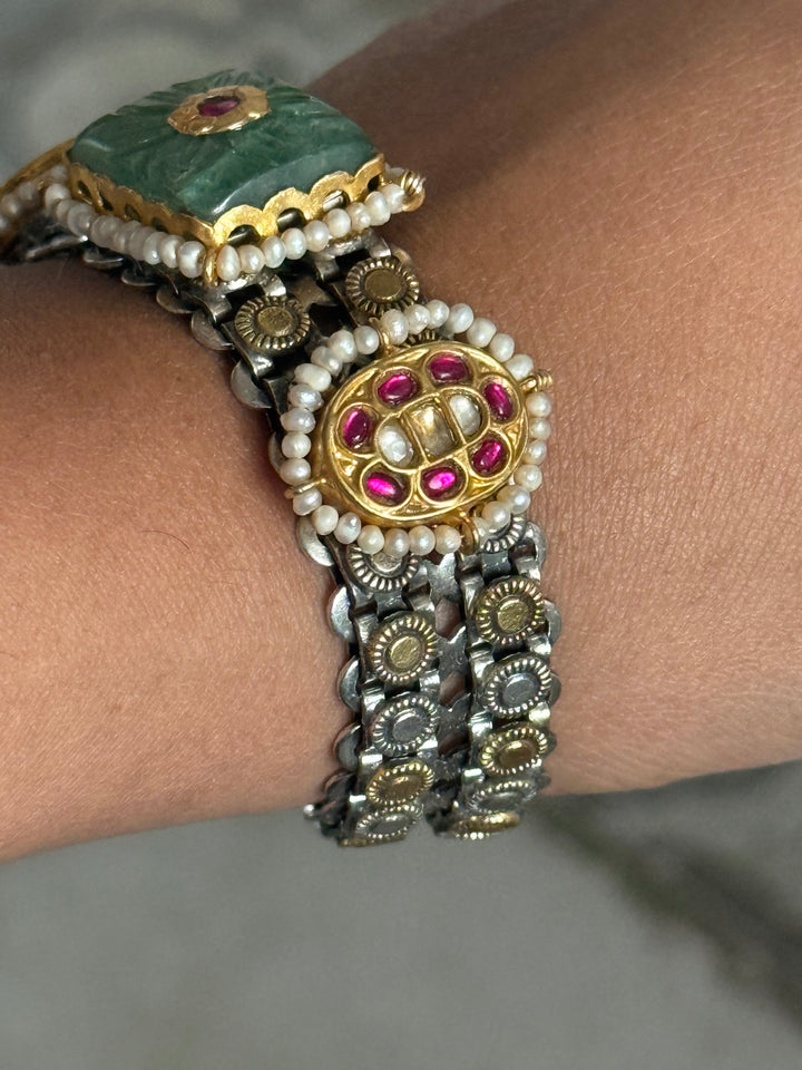 Handmade Vintage Victorian 925 Silver Bracelet