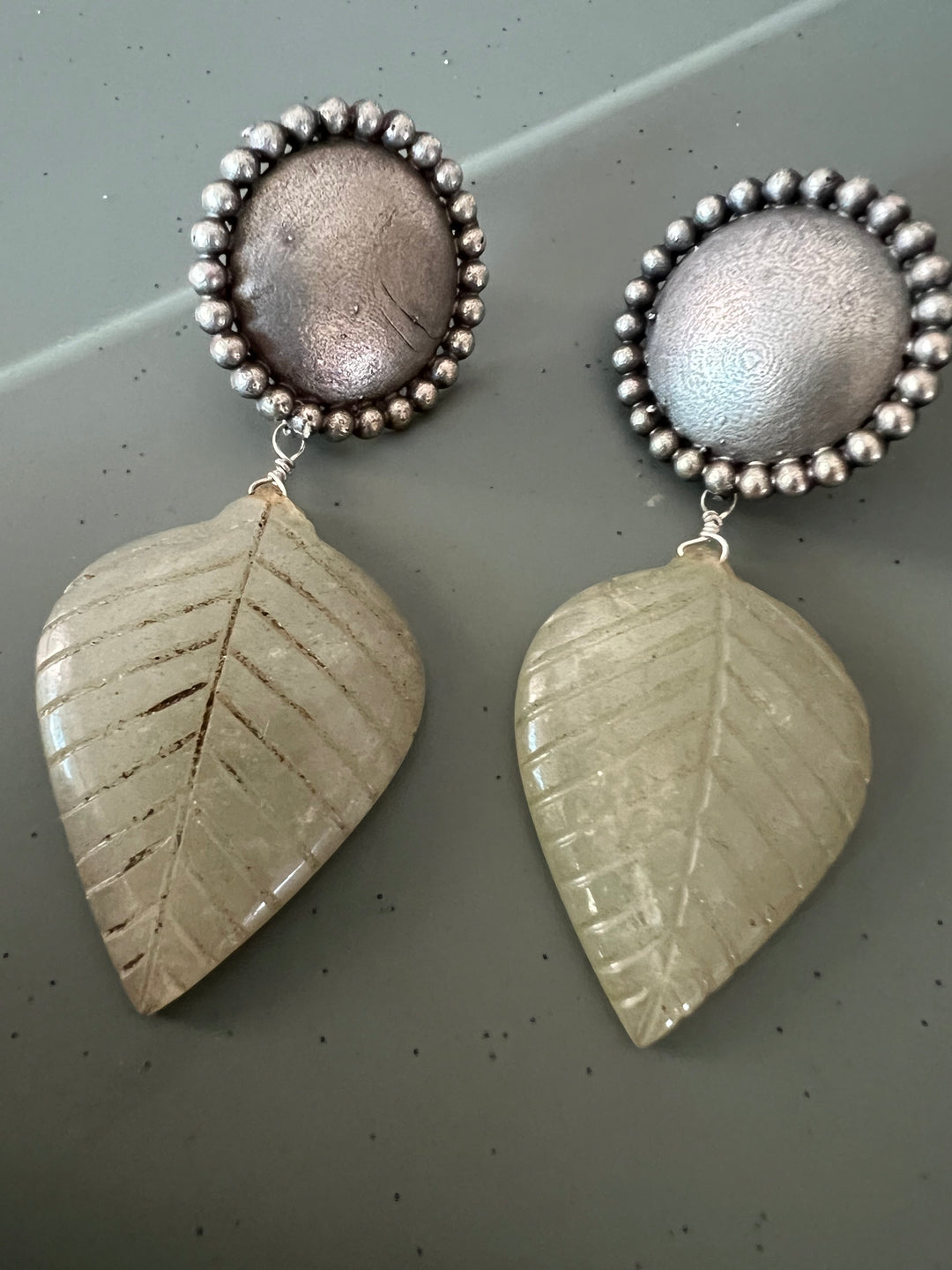 Carved Stone Tribal Earrings - Premium Quality, Exquisite Craftsmanship