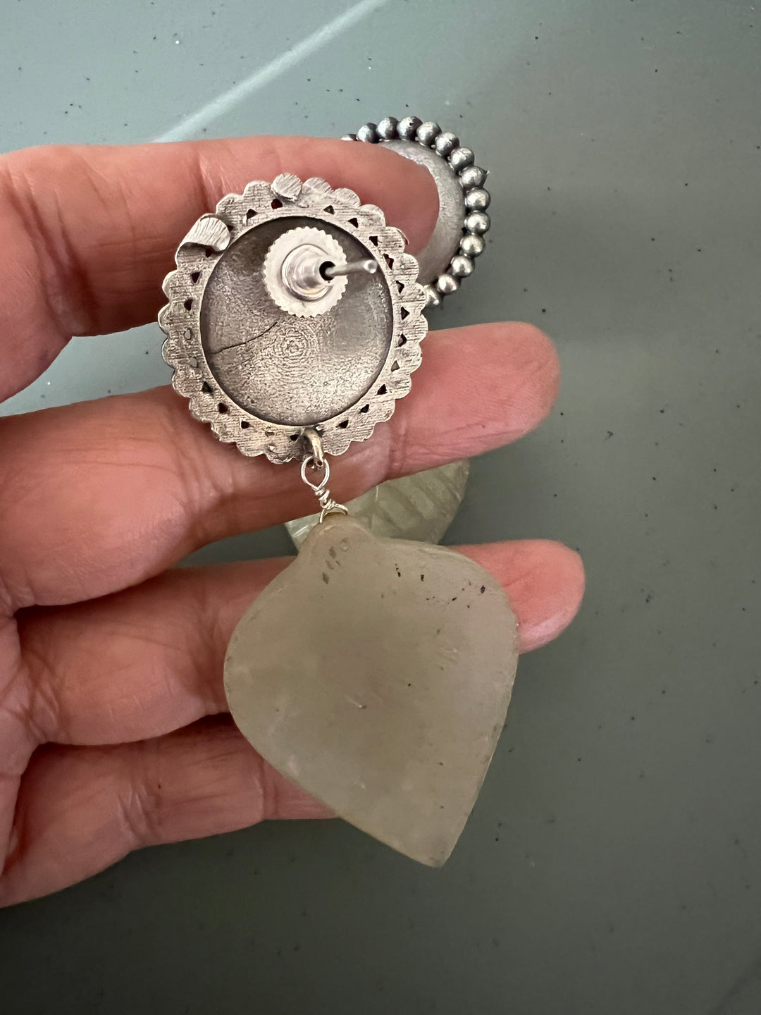 Carved Stone Tribal Earrings - Premium Quality, Exquisite Craftsmanship