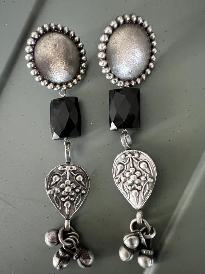 Cut Stone Tribal Earrings - Premium Quality, Exquisite Craftsmanship