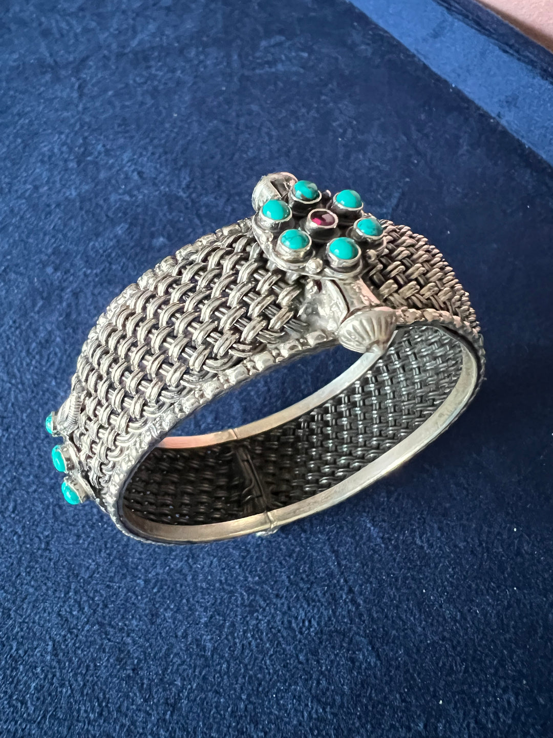 Turquoise Silver Bangle - Elegance in Sterling Silver