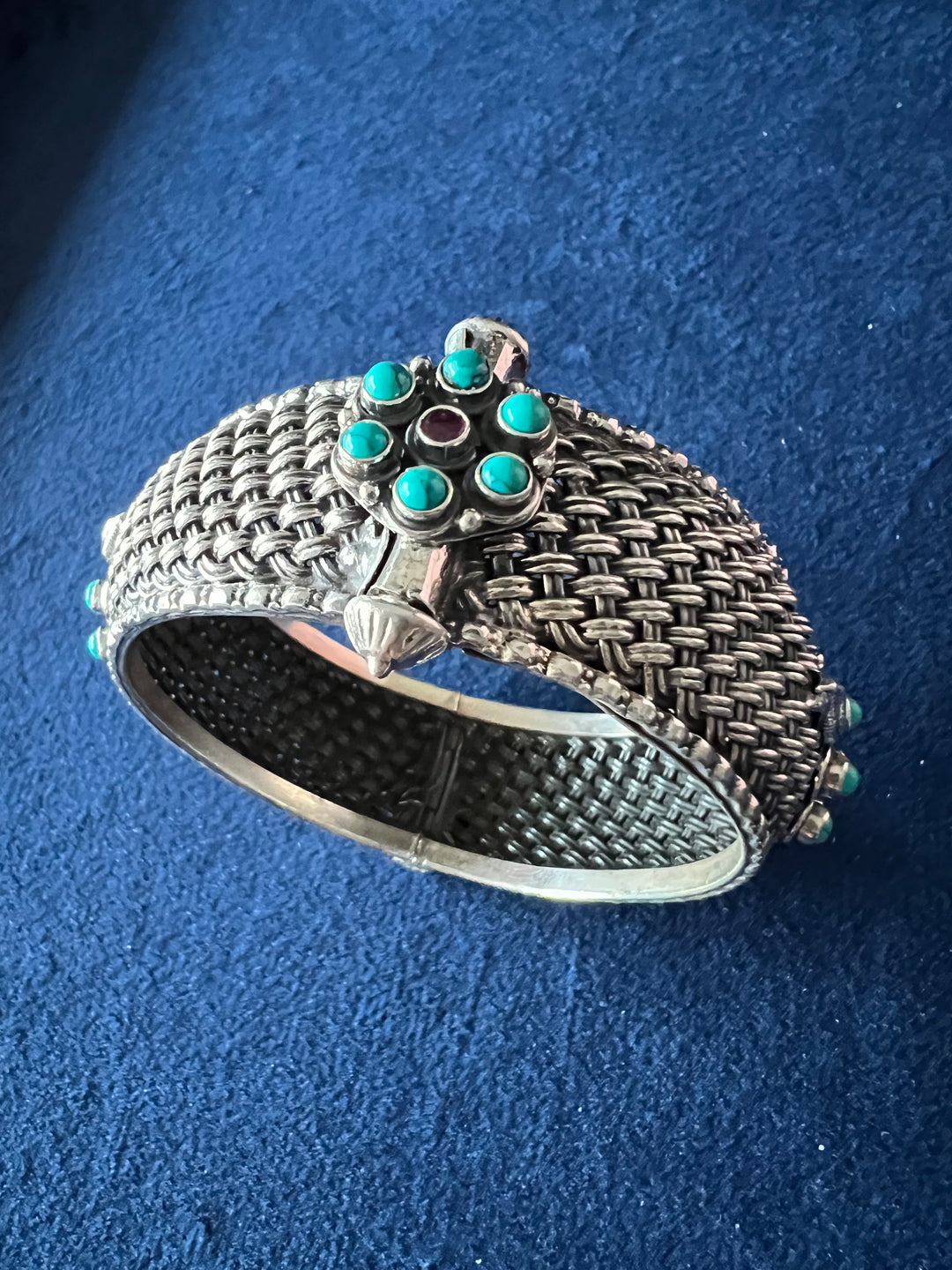 Turquoise Silver Bangle - Elegance in Sterling Silver