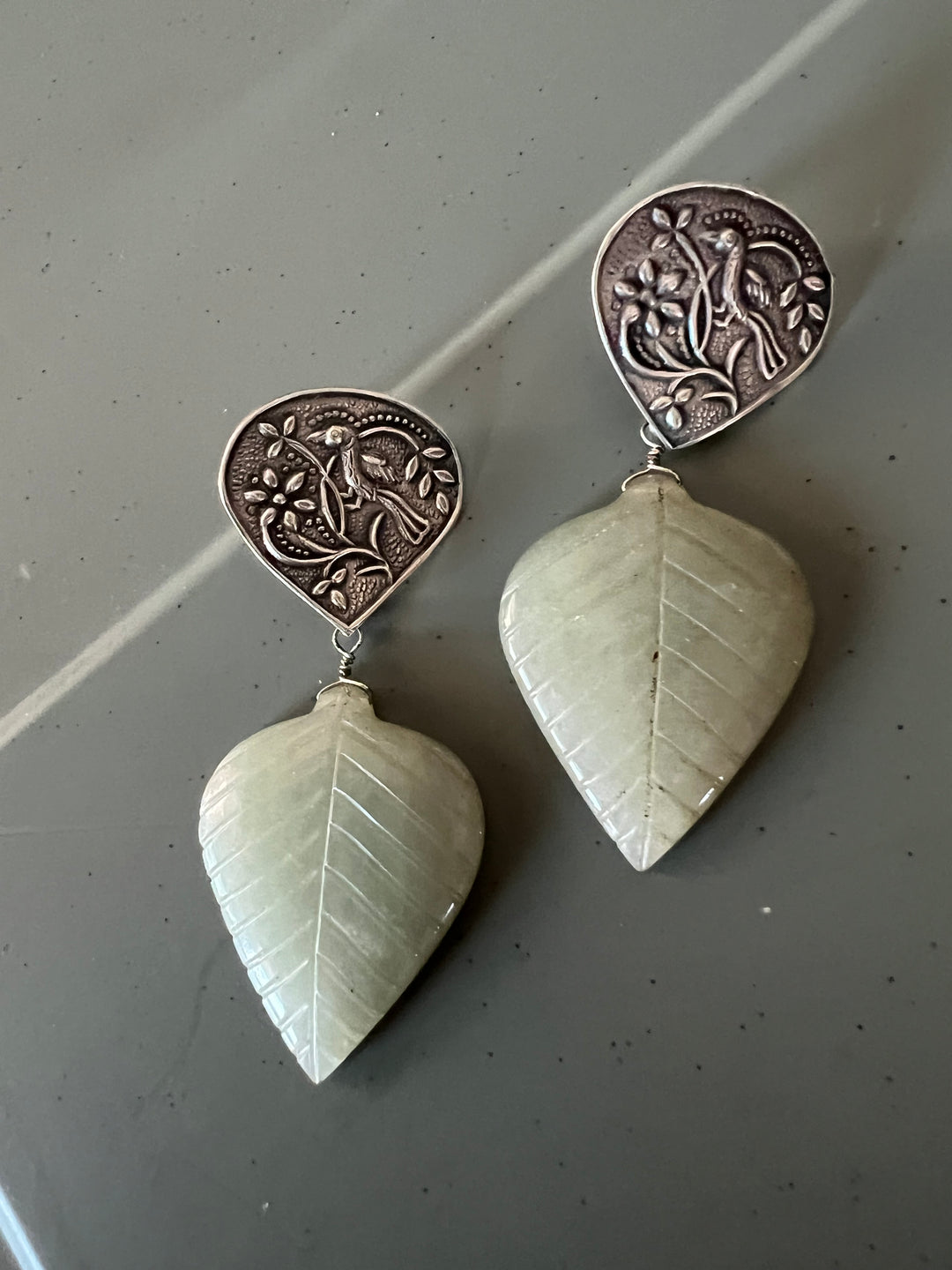 Carved Stone Tribal Earrings - Premium Quality, Exquisite Craftsmanship