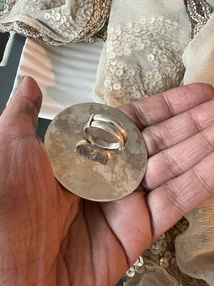 Kundan Silver Ring - A Touch of Timeless Beauty