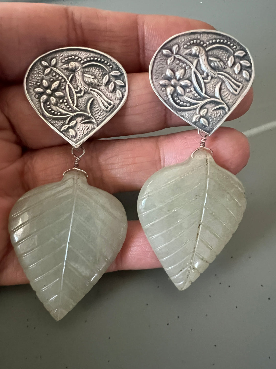 Carved Stone Tribal Earrings - Premium Quality, Exquisite Craftsmanship