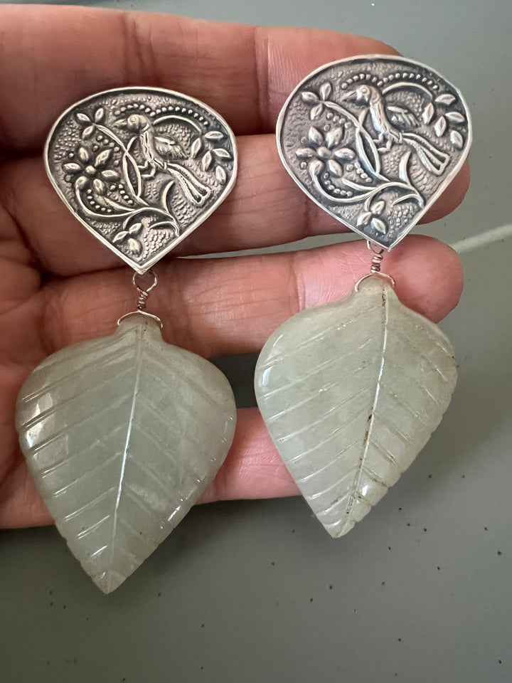 Carved Stone Tribal Earrings - Premium Quality, Exquisite Craftsmanship