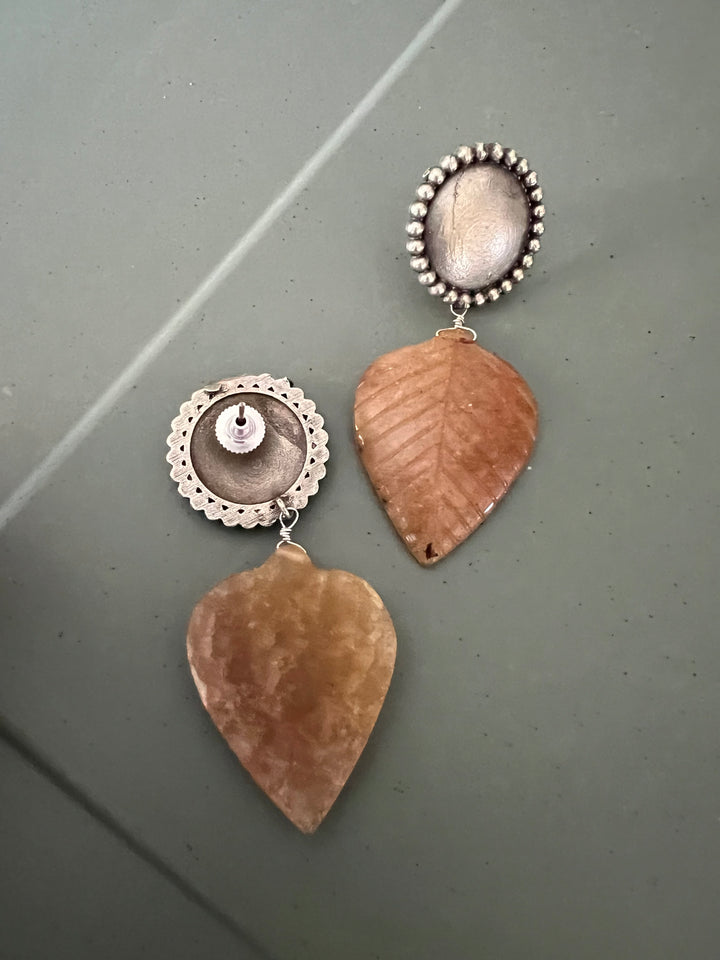 Carved Stone Tribal Earrings - Premium Quality, Exquisite Craftsmanship
