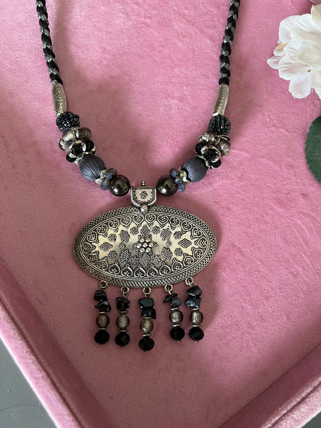 Tribal Brass Pendant Necklace - Exquisite Craftsmanship