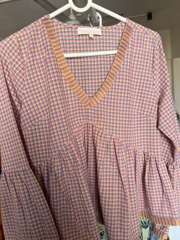 Checkered Cotton Top