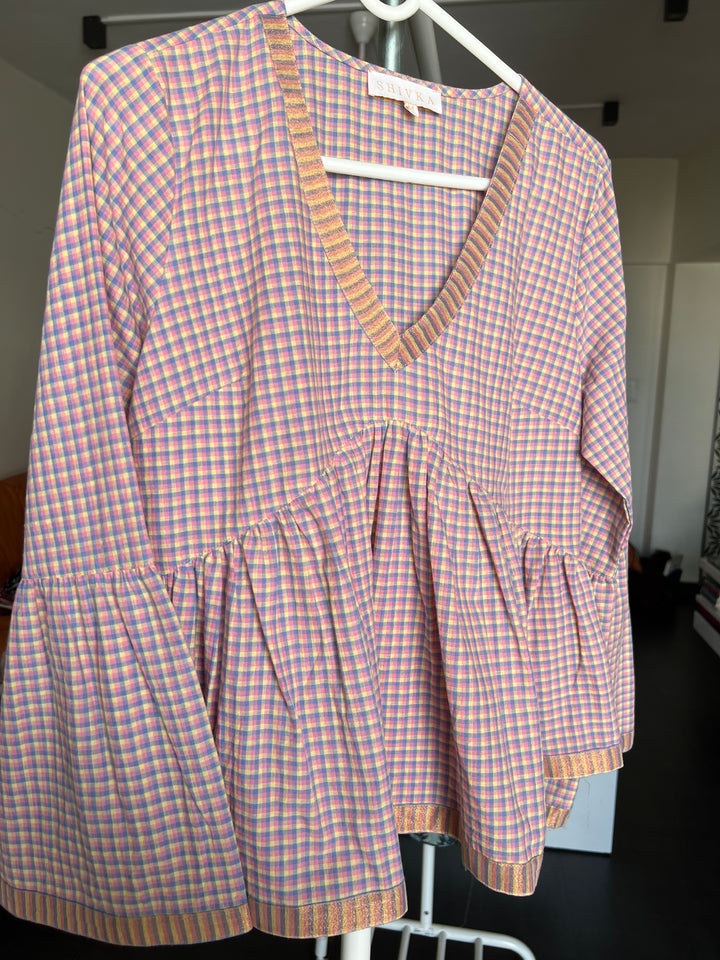Checkered Cotton Top