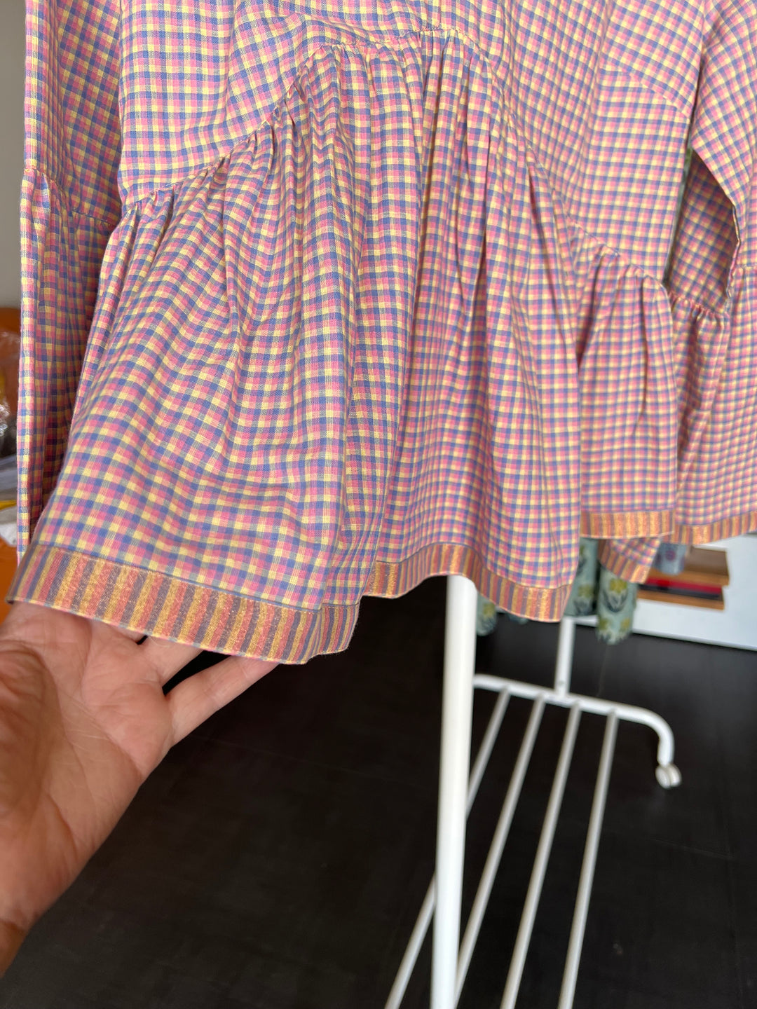 Checkered Cotton Top