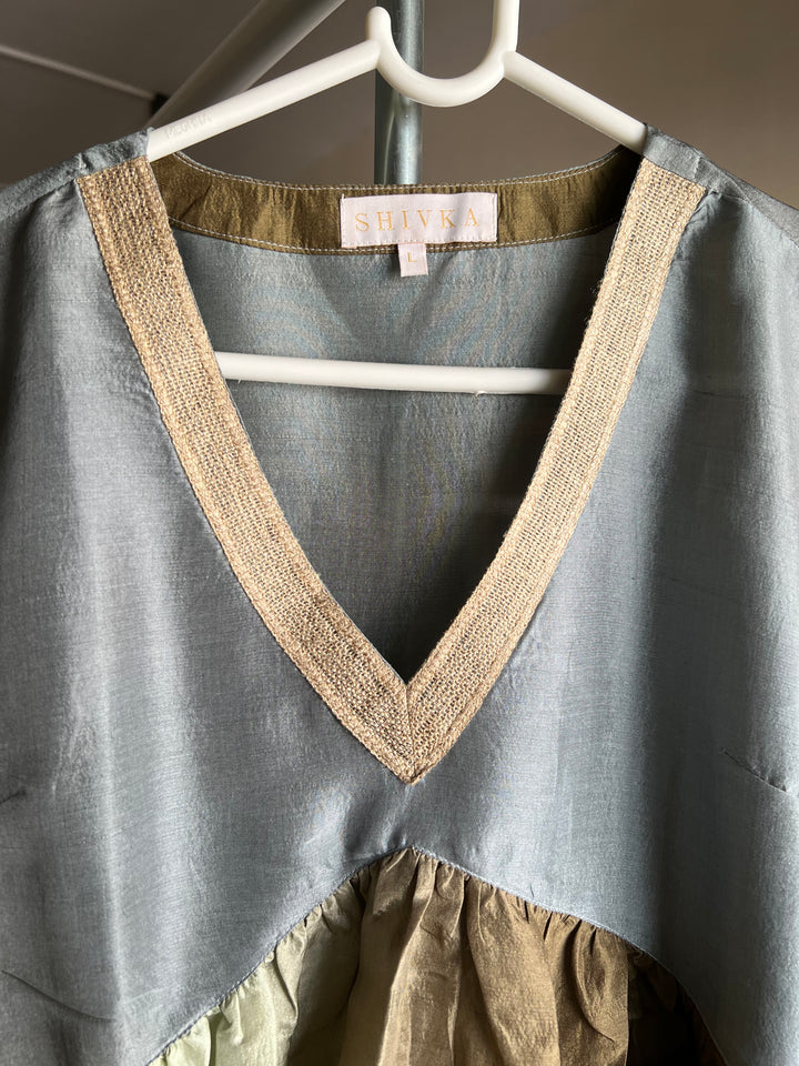 Shaded Silk Top/ Pleated Top/ Western Wear/ Stylish Top