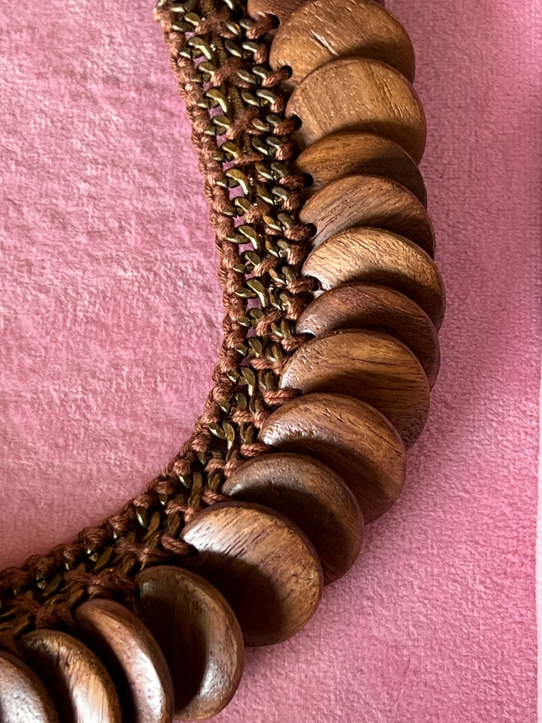 Authentic African Wood Chip Necklace