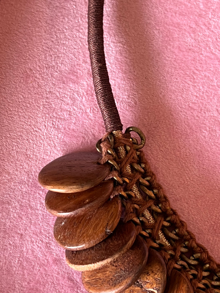 Authentic African Wood Chip Necklace