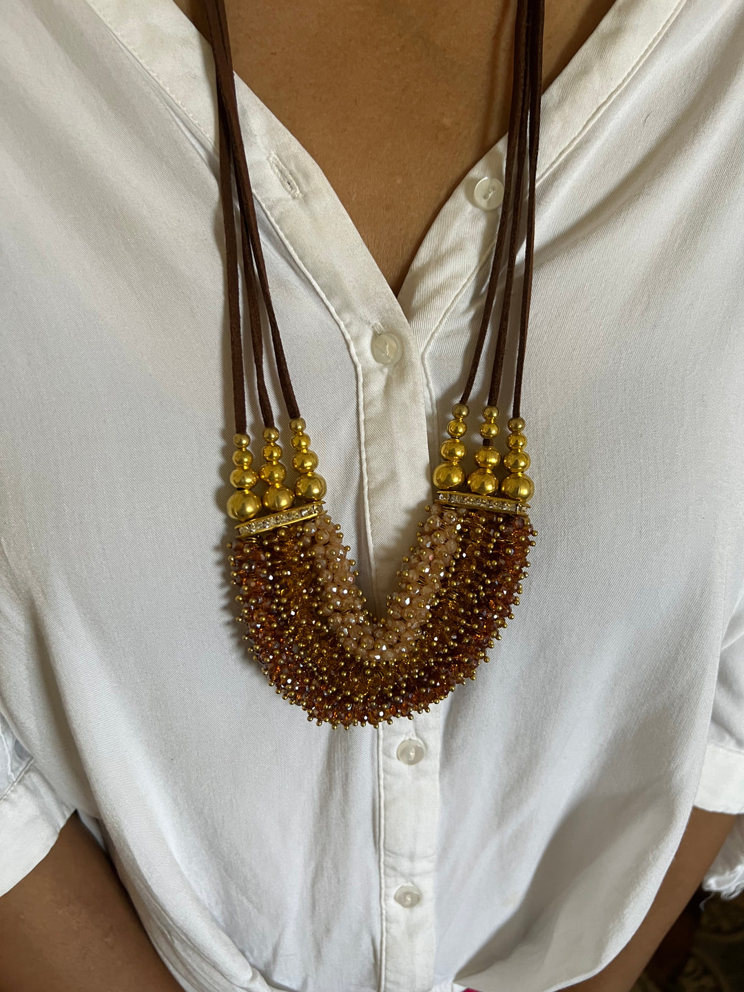 Dazzling Three-Layered Necklace