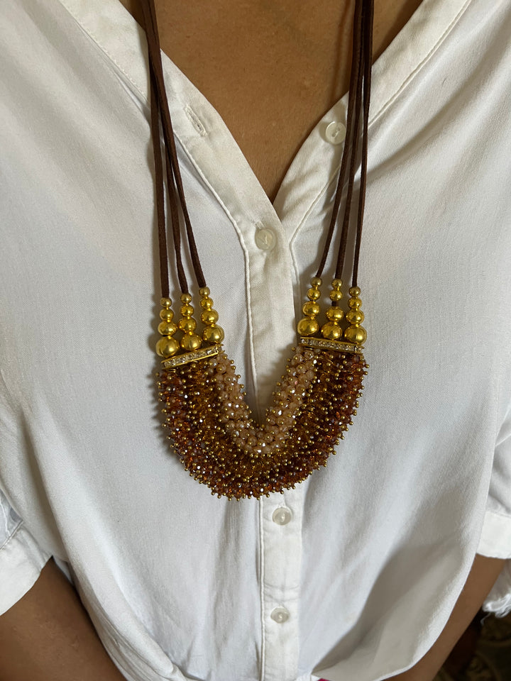 Dazzling Three-Layered Necklace