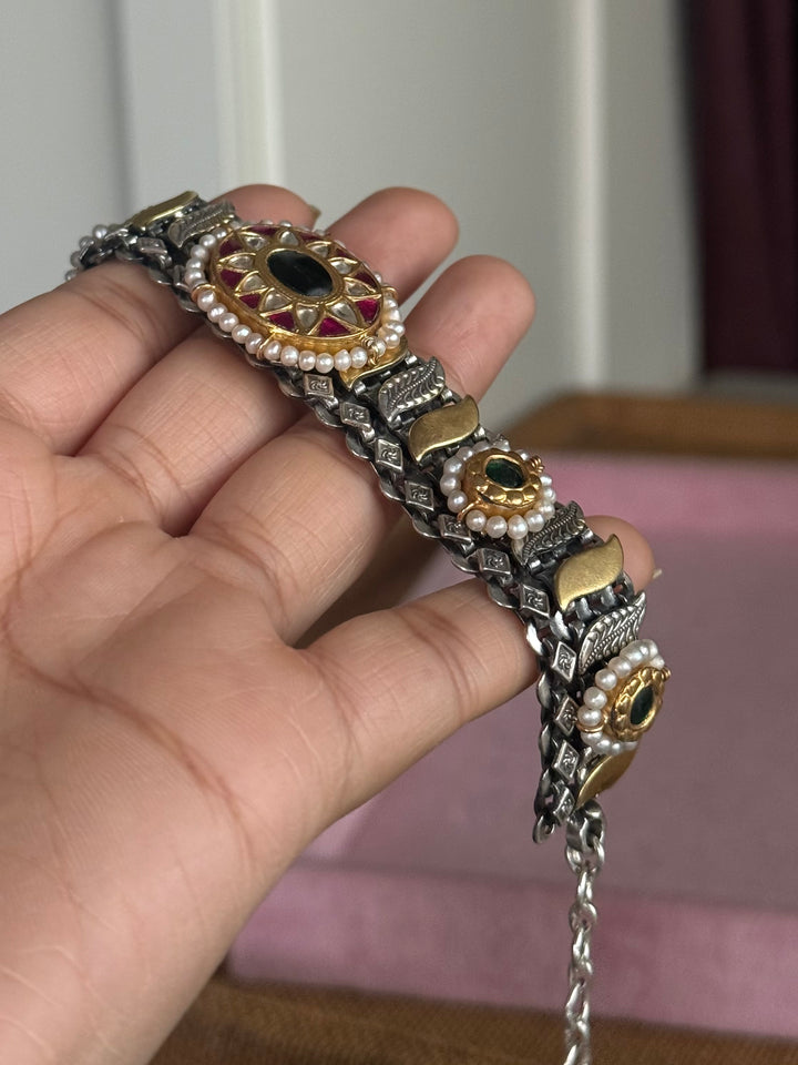 Handmade Vintage Victorian 925 Silver Bracelet