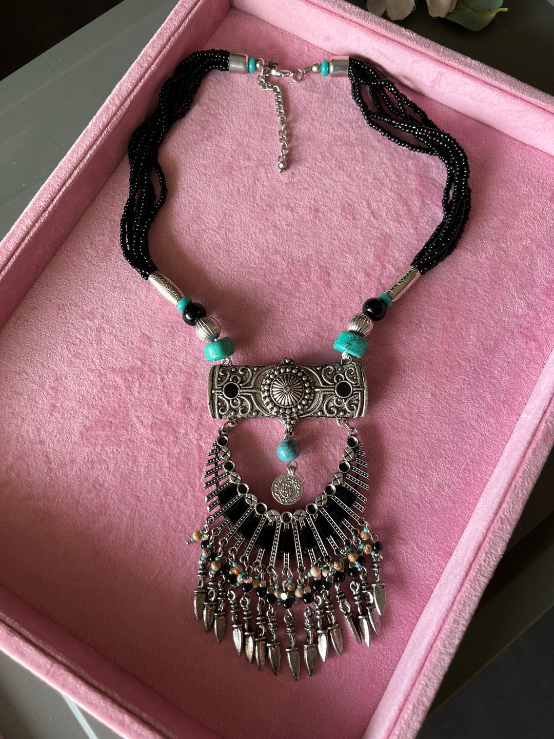 Exquisite Tribal Brass Necklace