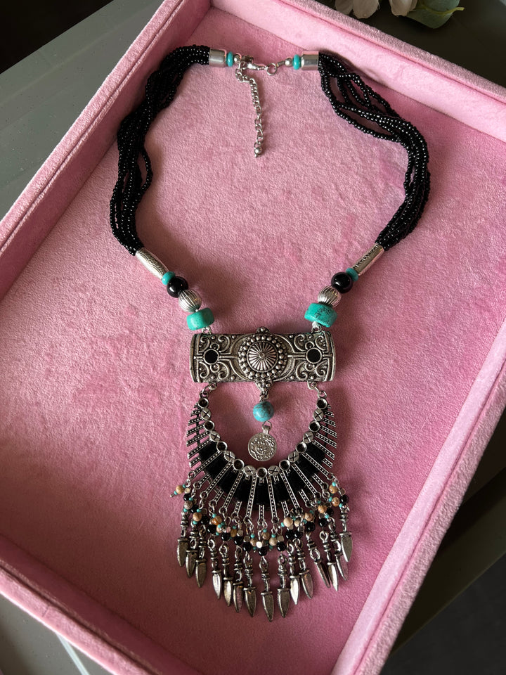 Exquisite Tribal Brass Necklace