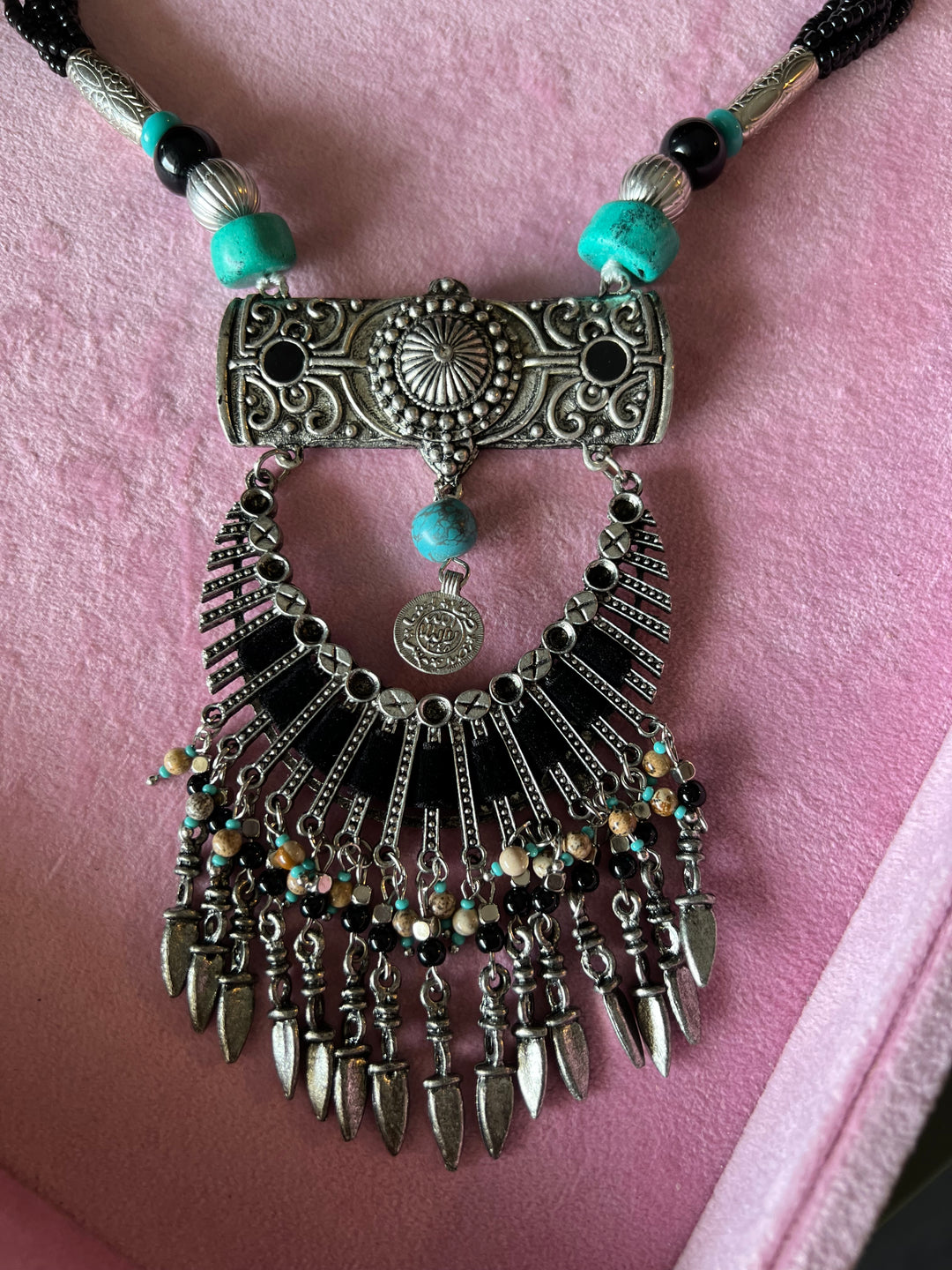 Exquisite Tribal Brass Necklace