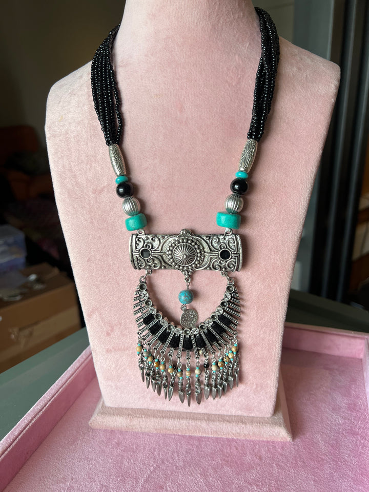 Exquisite Tribal Brass Necklace