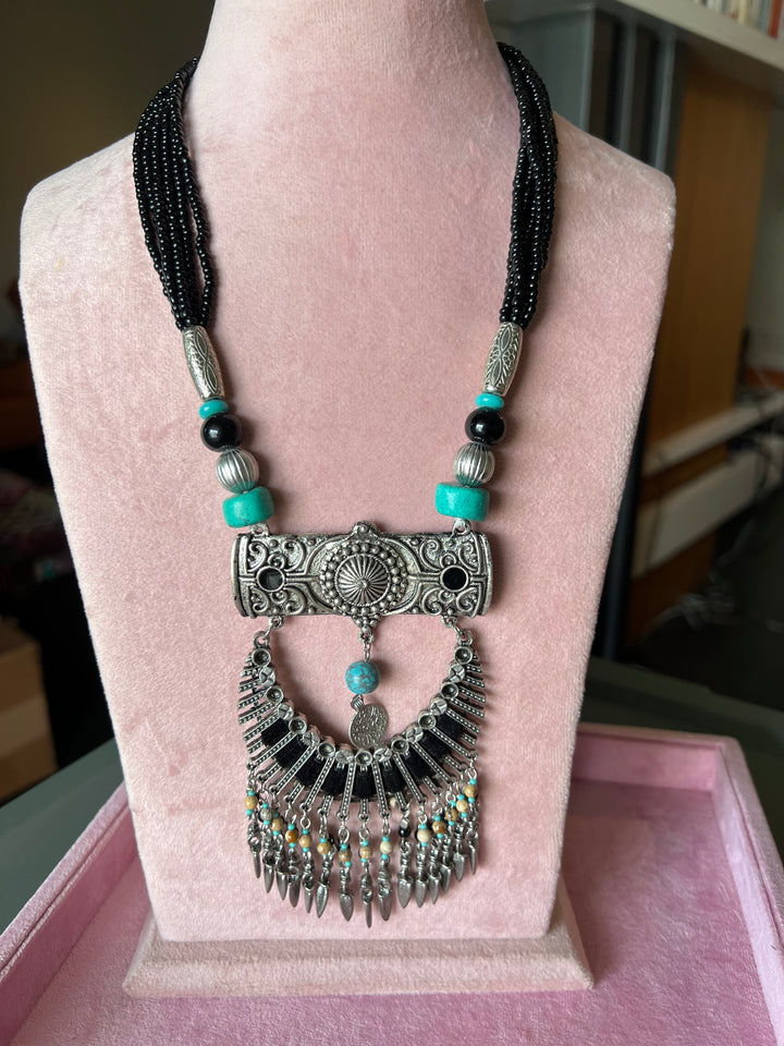 Exquisite Tribal Brass Necklace