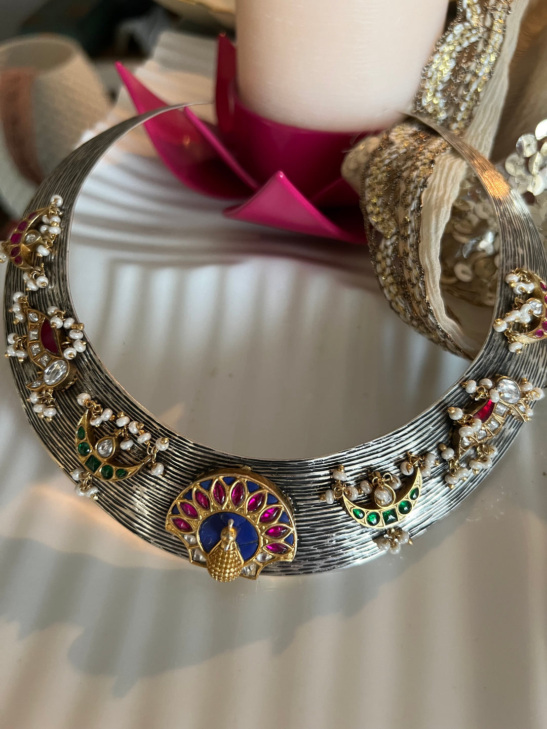 Peacock Motif 925 Silver Necklace - Premium Quality Craftsmanship