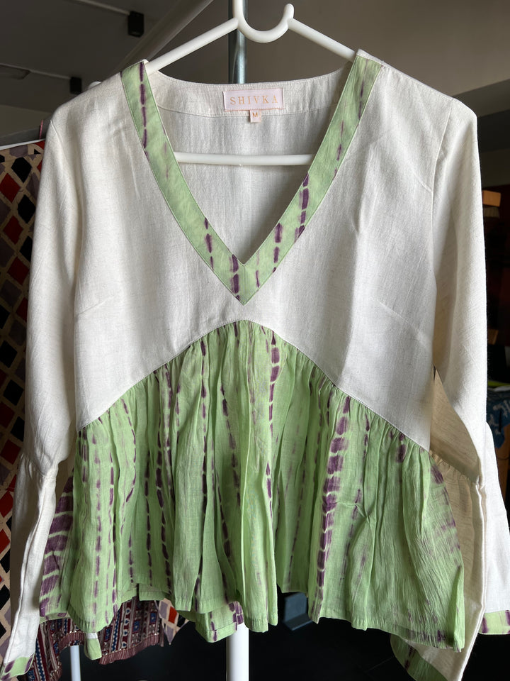 Tie & Dye Top/ Pleated Top/ Western Wear/ Stylish Top