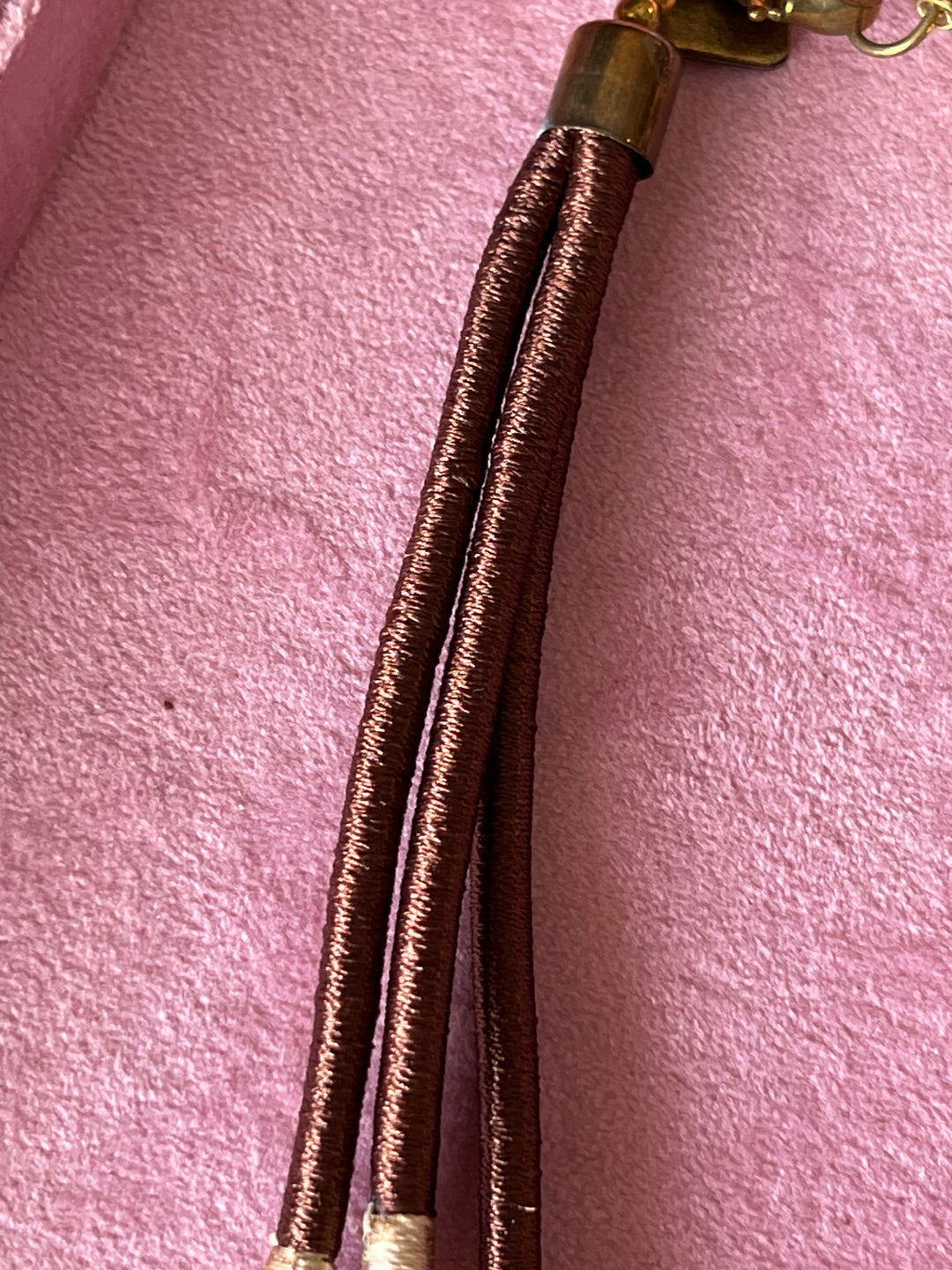 Exquisite Embroidered Tribal Brass Necklace