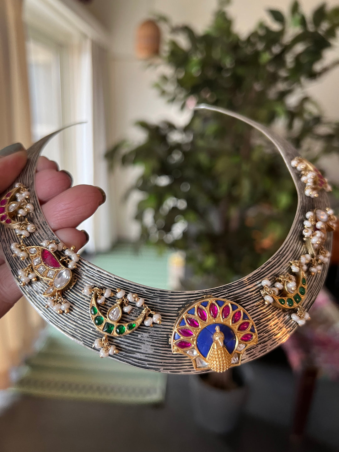 Peacock Motif 925 Silver Necklace - Premium Quality Craftsmanship