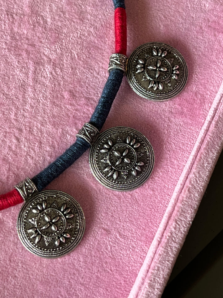 Artisanal Tribal Coin Brass Necklace