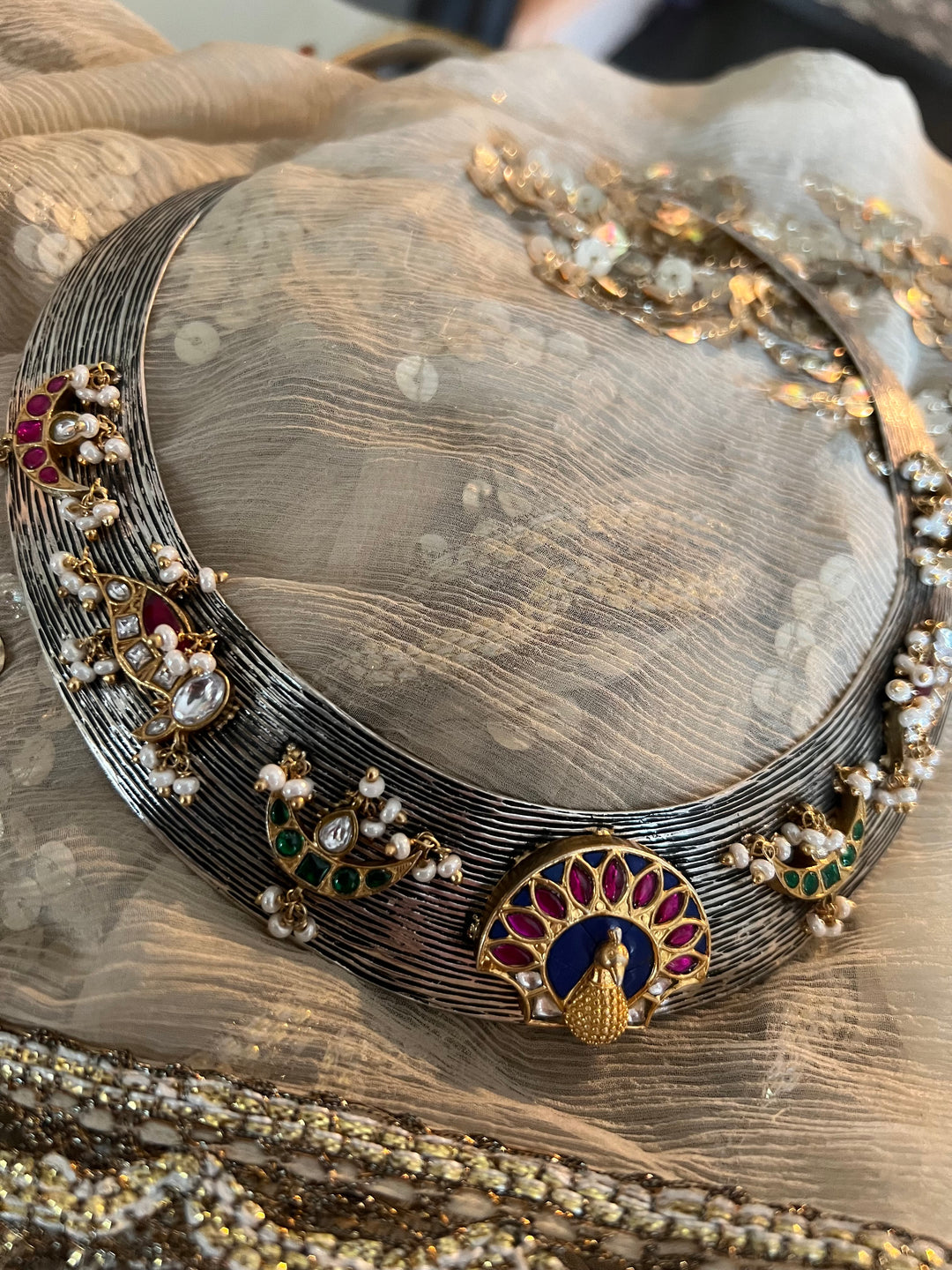 Peacock Motif 925 Silver Necklace - Premium Quality Craftsmanship