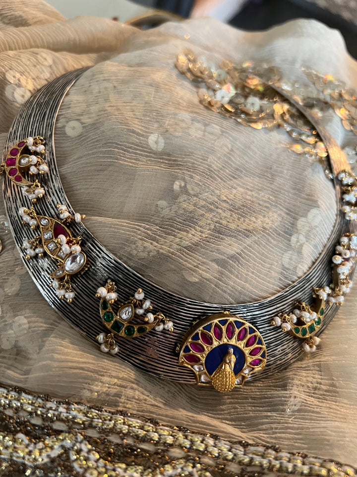 Peacock Motif 925 Silver Necklace - Premium Quality Craftsmanship