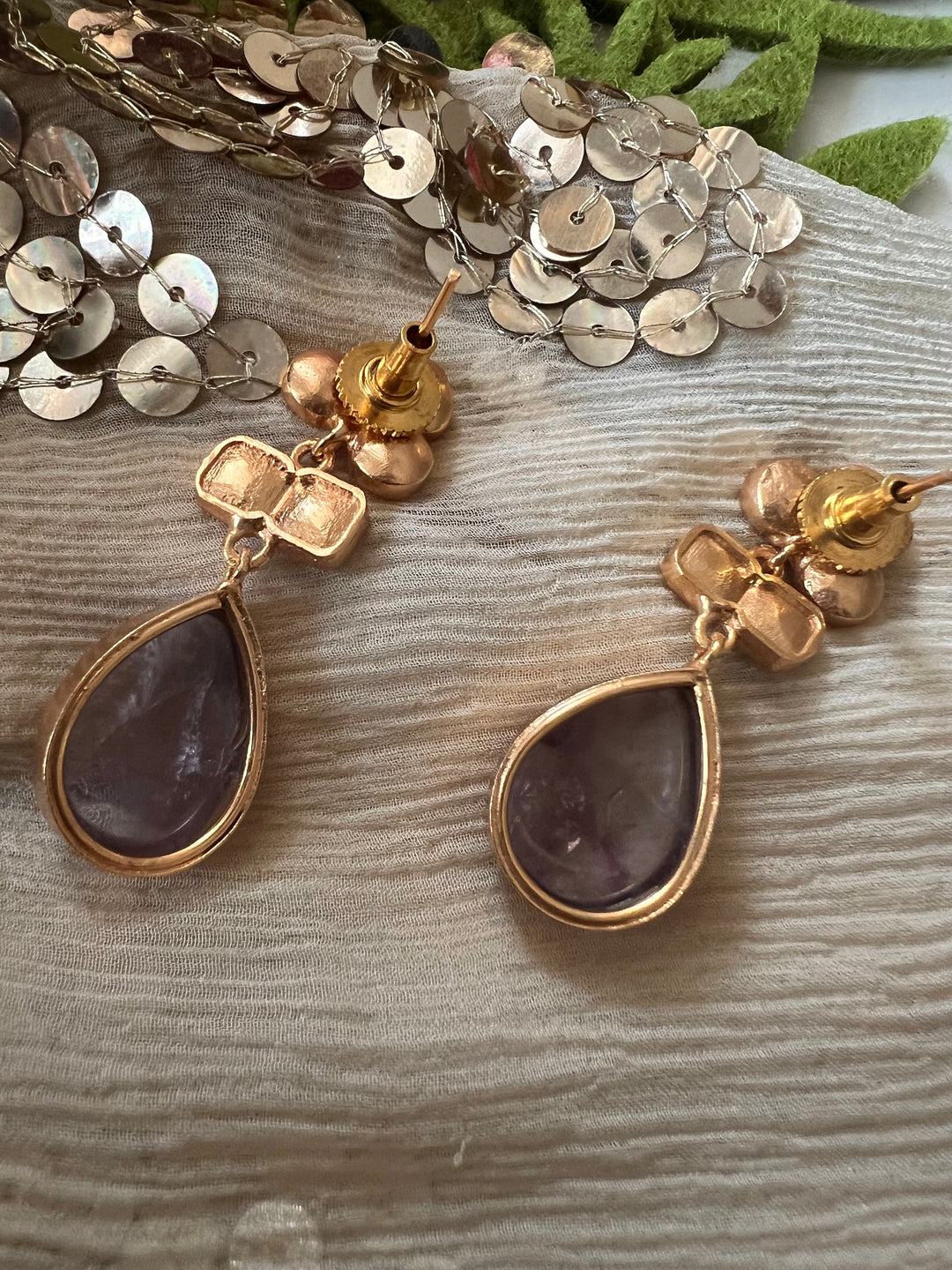 Royal Raga Amethyst Kundan Necklace Set | Amethyst Kundan Necklace Set