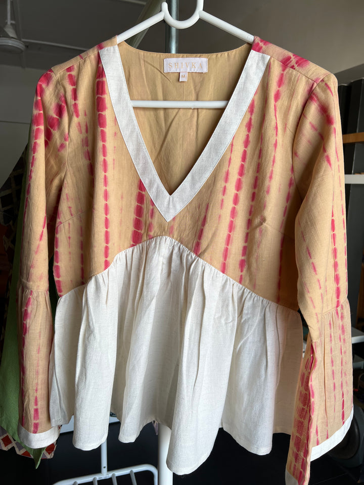 Tie & Dye Top/ Pleated Top/ Western Wear/ Stylish Top