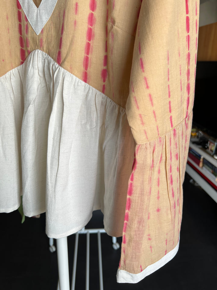 Tie & Dye Top/ Pleated Top/ Western Wear/ Stylish Top