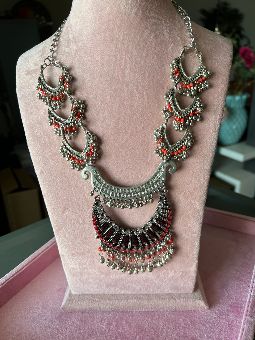 Exquisite Tribal Brass Necklace