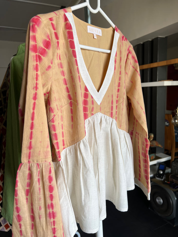 Tie & Dye Top/ Pleated Top/ Western Wear/ Stylish Top