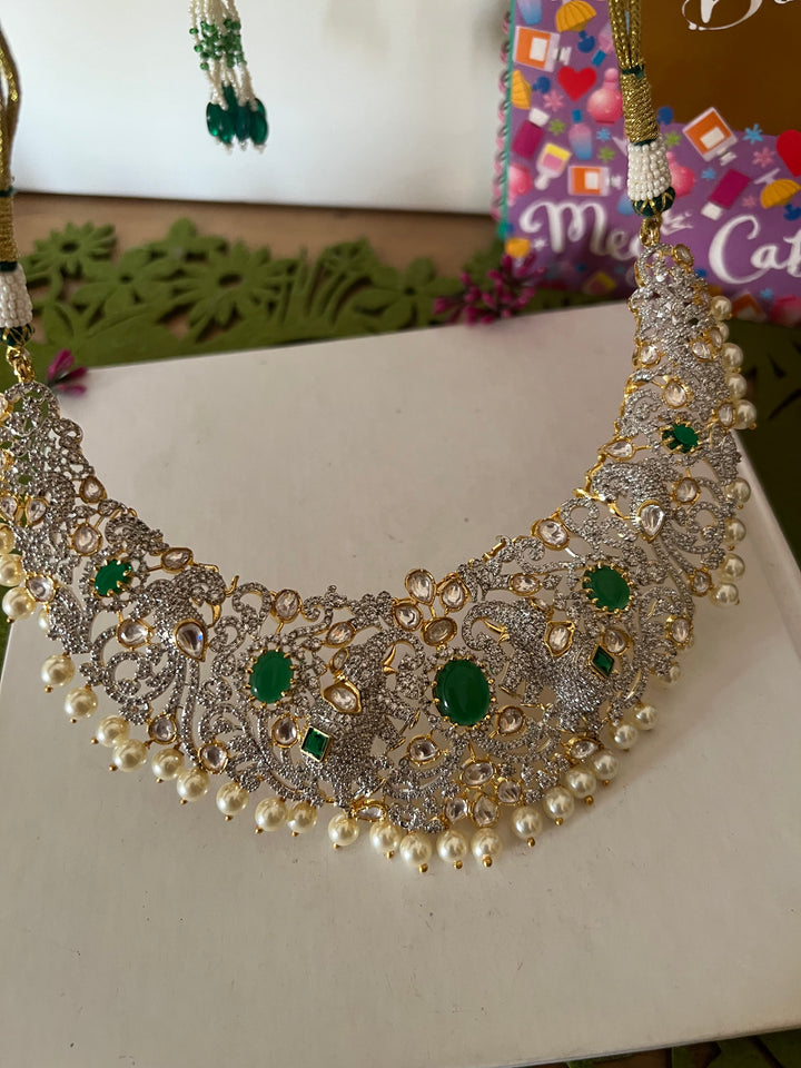 Victorian Elephant Design Necklace with Statement Studs