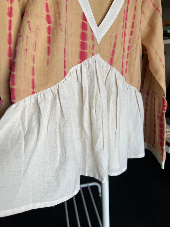 Tie & Dye Top/ Pleated Top/ Western Wear/ Stylish Top