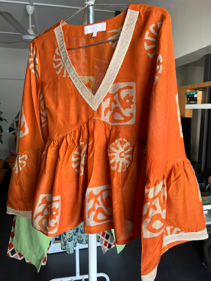 Silk Top/ Pleated Top/ Western Wear/ Stylish Top