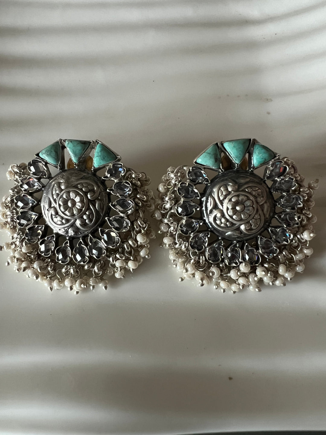 Turquoise Pearl Studs - Premium Quality, Exquisite Craftsmanship