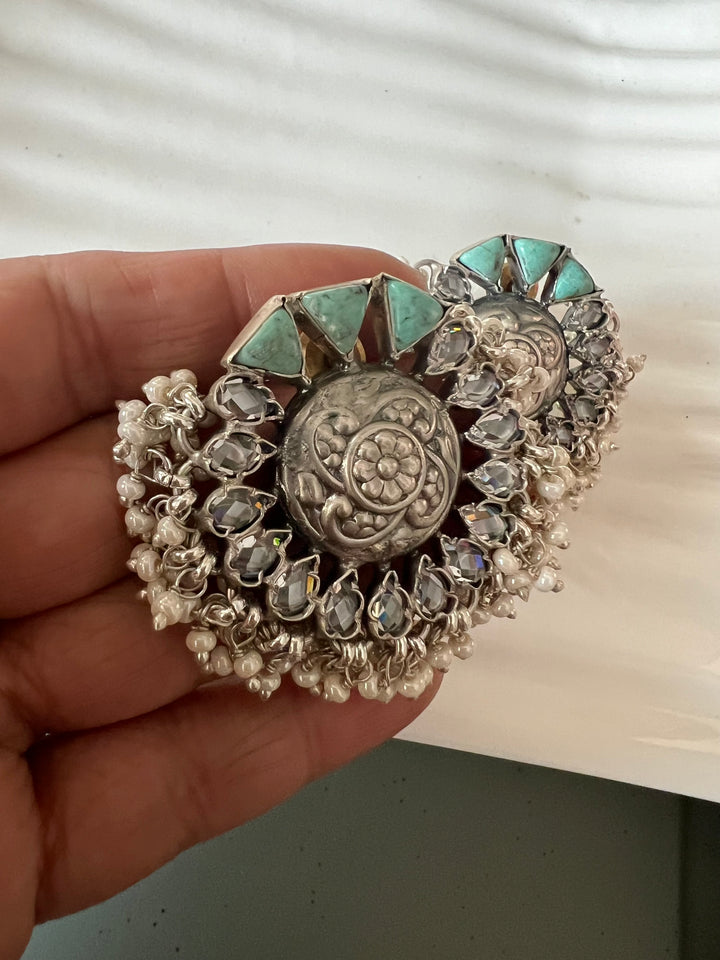 Turquoise Pearl Studs - Premium Quality, Exquisite Craftsmanship