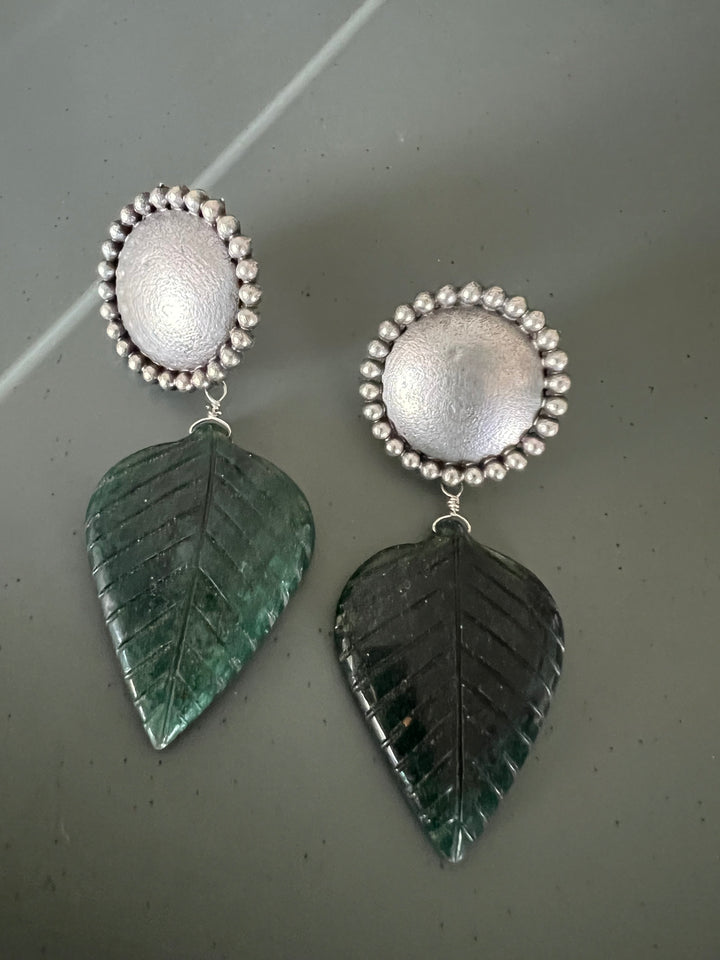 Carved Stone Tribal Earrings - Premium Quality, Exquisite Craftsmanship