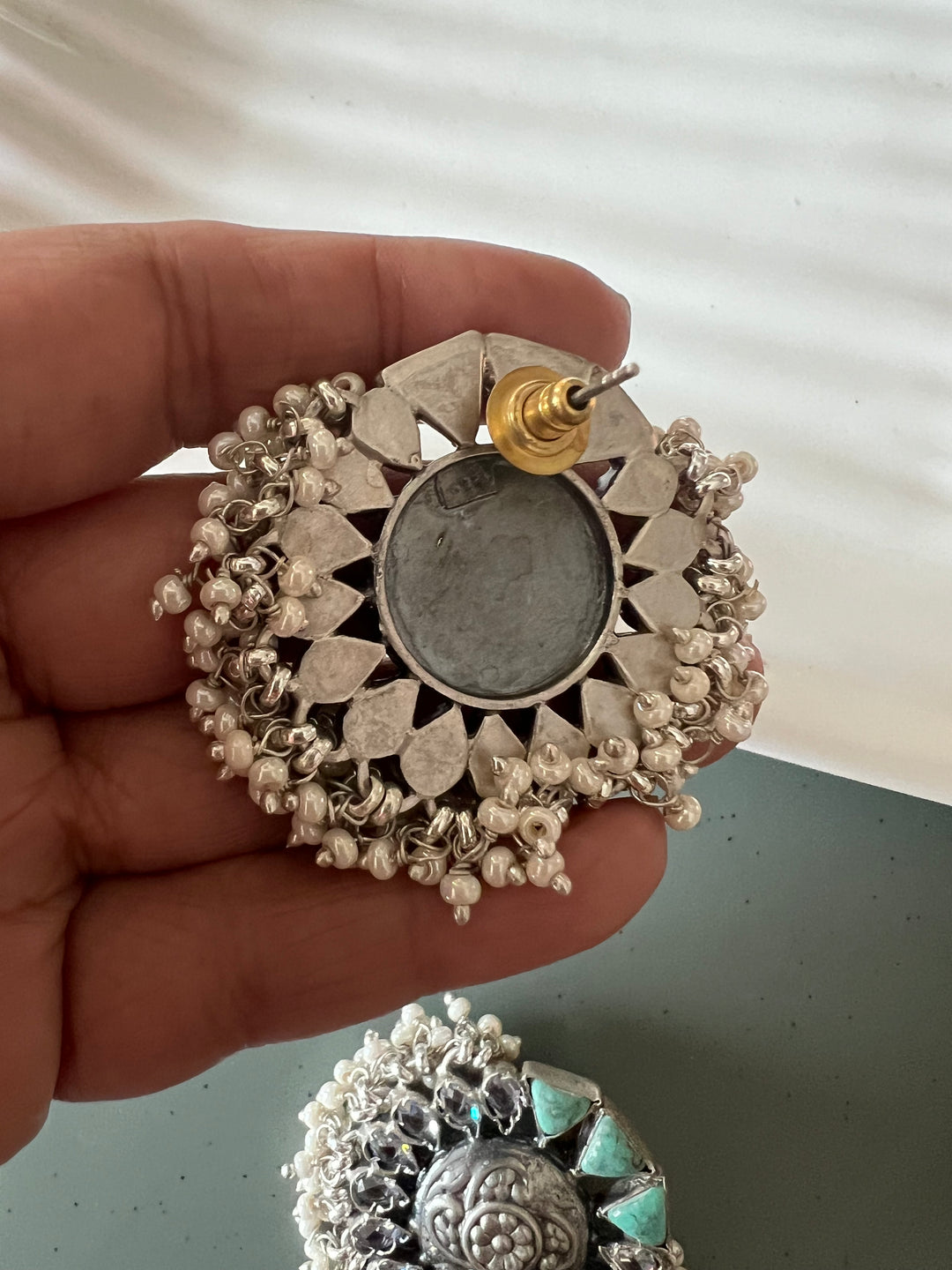 Turquoise Pearl Studs - Premium Quality, Exquisite Craftsmanship