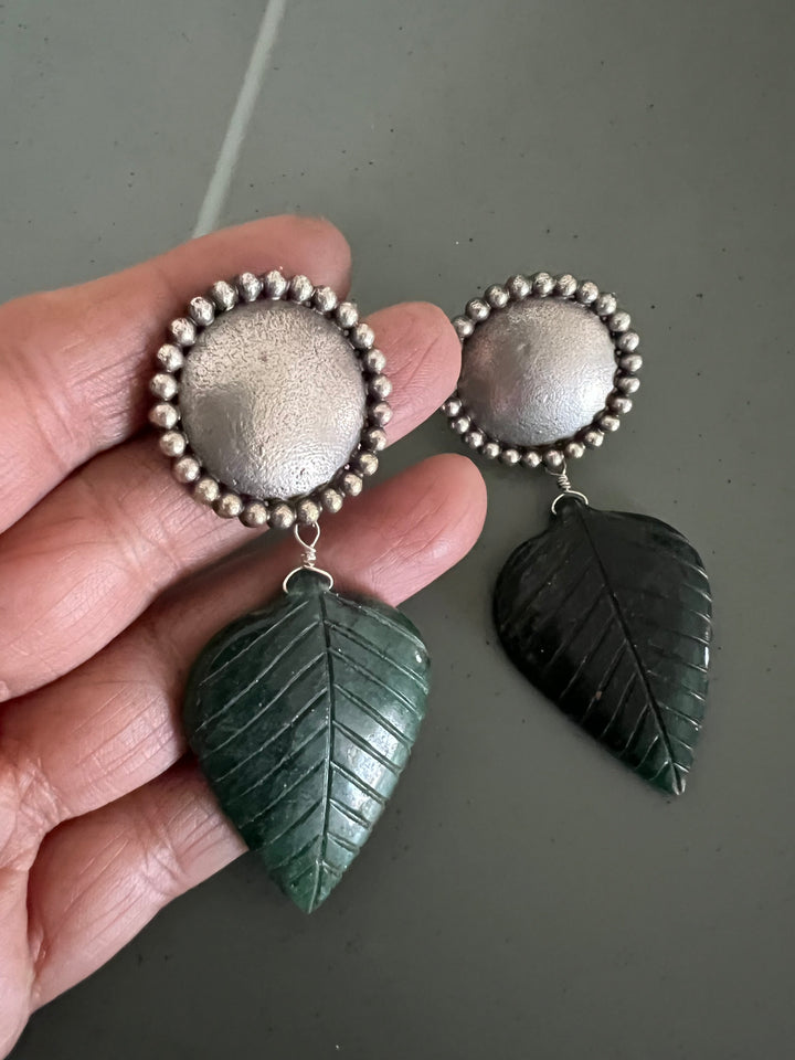 Carved Stone Tribal Earrings - Premium Quality, Exquisite Craftsmanship