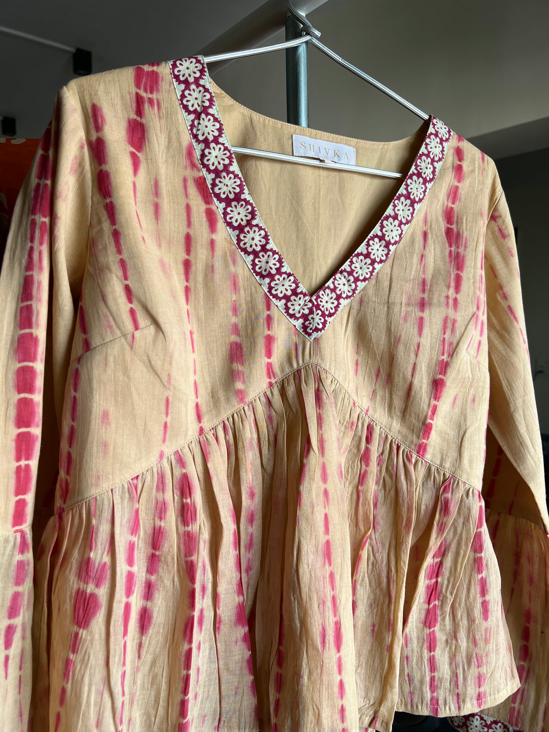 Tie & Dye Top/ Pleated Top/ Western Wear/ Stylish Top