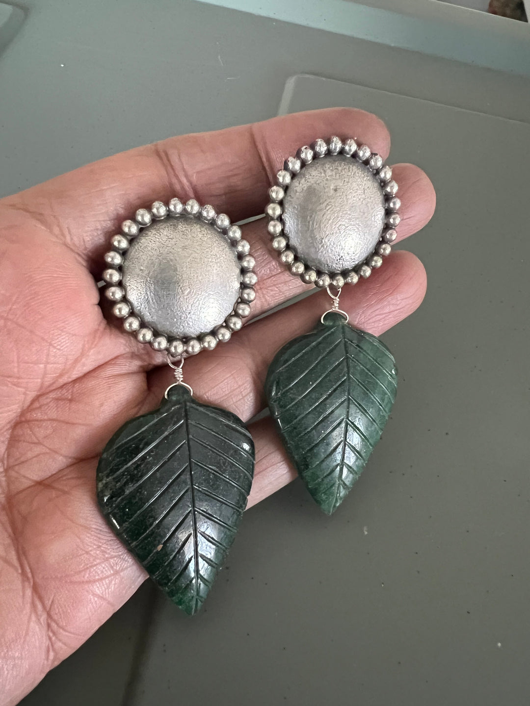 Carved Stone Tribal Earrings - Premium Quality, Exquisite Craftsmanship